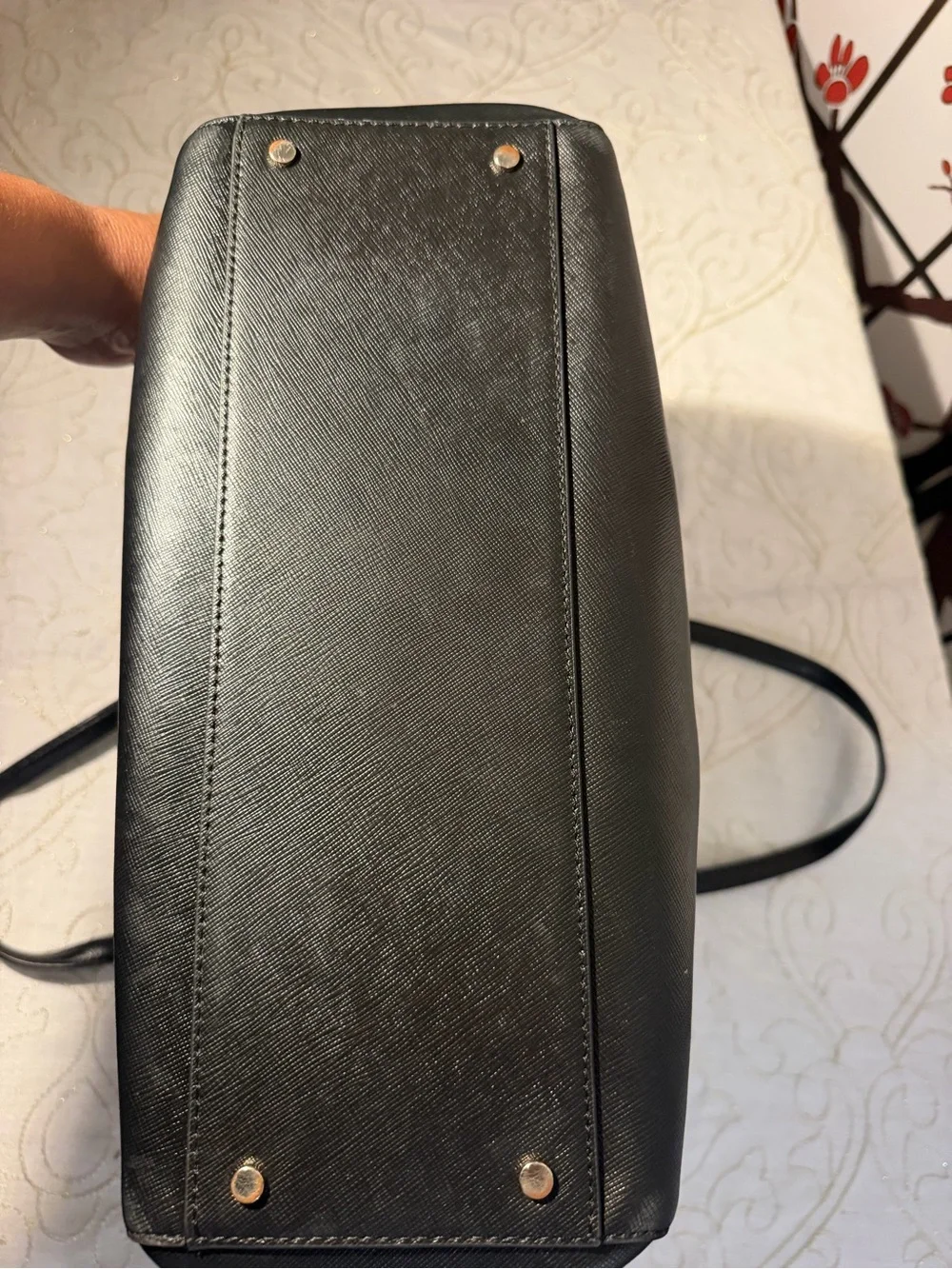 kate spade Black Saffiano Leather Tote